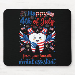 Happy 4th of July Favourite Dental Assistant Mouse Mat