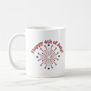 Happy 4th of July Fireworks Coffee Mug