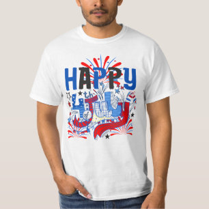Happy 4th of July Fireworks USA-63261 T-Shirt