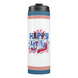 Happy 4th of July Fireworks USA-63261 Thermal Tumbler