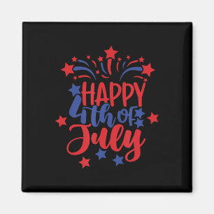 Happy 4th Of July For Men Women Kids Magnet