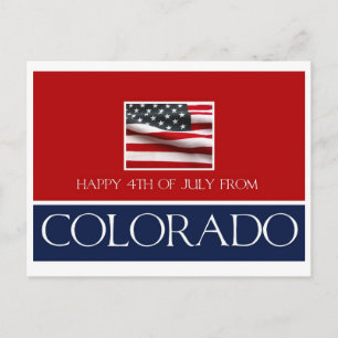 happy 4th of July from colorado Postcard