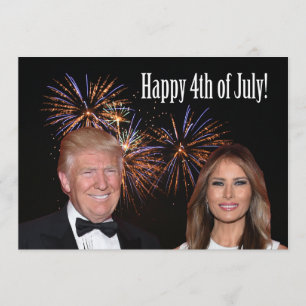 Happy 4th of July from Donald and Melania Trump Card