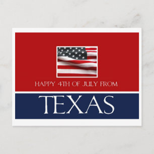 happy 4th of July from texas Postcard