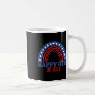 Happy 4th Of July Funny Usa Flag For Independence  Coffee Mug