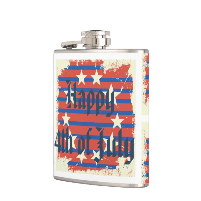 Happy 4th of July gift Hip Flask (Left)