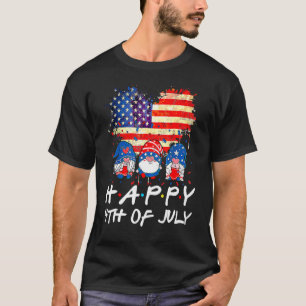 Happy 4th Of July Gnomes Patriotic American Flag C T-Shirt