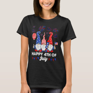 Happy 4th Of July Gnomes  T-Shirt