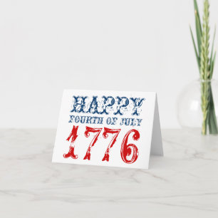 Happy 4th of July greeting cards   USA 1776