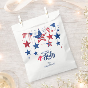 Happy 4th of July Hanging Stars ID1103 Favour Bags