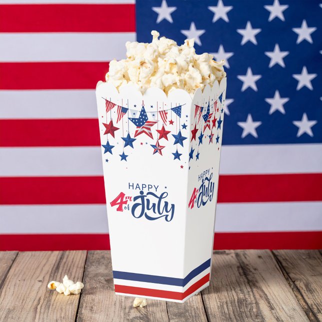 Happy 4th of July Hanging Stars ID1103 Favour Box (Creator Uploaded)
