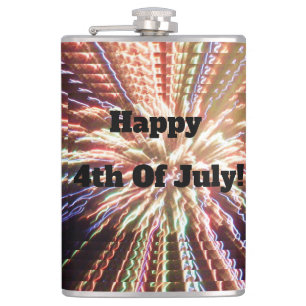 HAPPY 4TH OF JULY    HIP FLASK