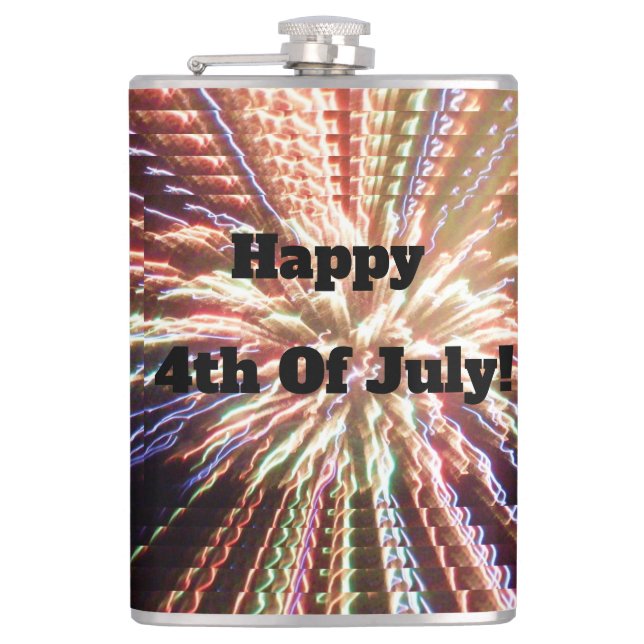 HAPPY 4TH OF JULY    HIP FLASK (Front)