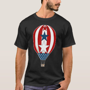 Happy 4th Of July Hot Air Balloon Tee A Balloonati