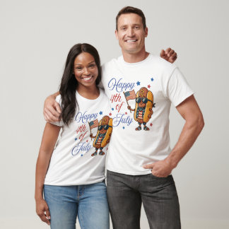 Happy 4th of July Hotdog T-Shirt