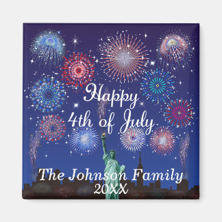 Happy 4th of July in New York Magnet