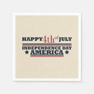 Happy 4th of july independence day America Napkin