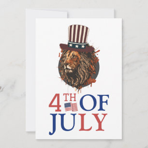 Happy 4th of July Independence Day America party  Card