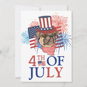 Happy 4th of July Independence Day America party  Card