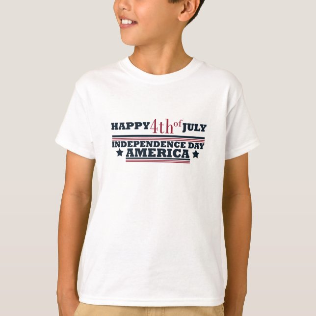 Happy 4th of july independence day America T-Shirt (Front)