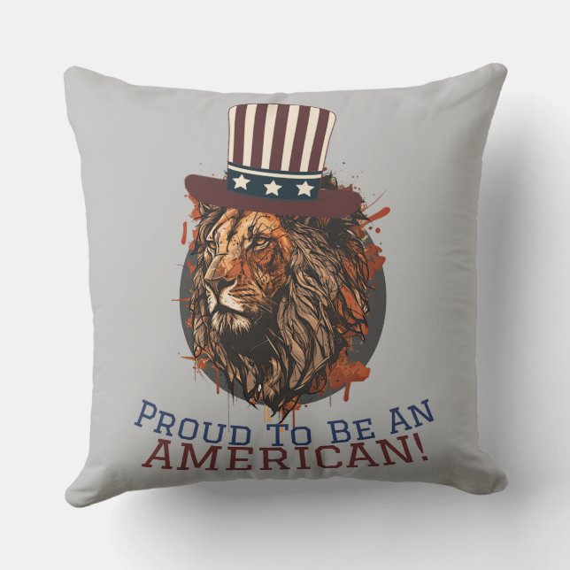 Happy 4th of July Independence Day American party  Cushion (Back)