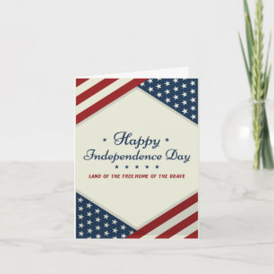 Happy 4th of july independence day card