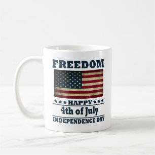 Happy 4th of july independence day coffee mug
