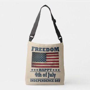 Happy 4th of july independence day crossbody bag