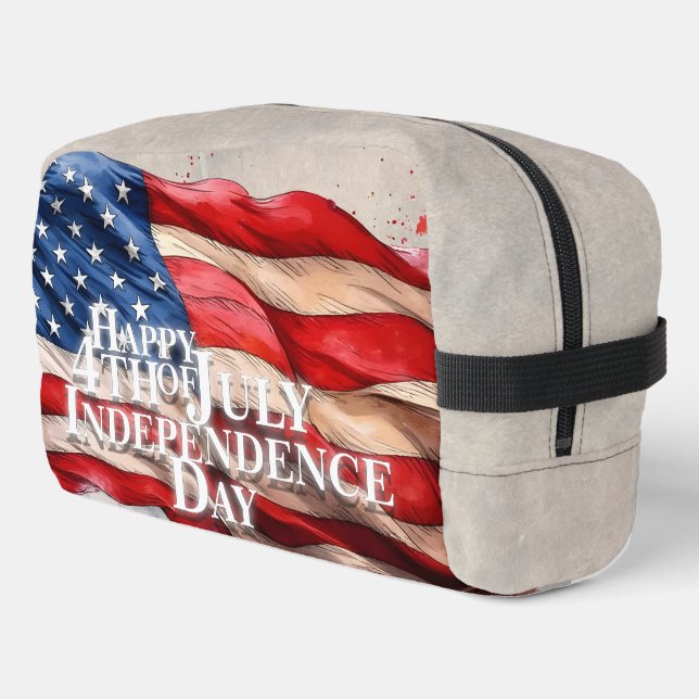 Happy 4th of July - Independence Day Dopp Kit (Left Corner)