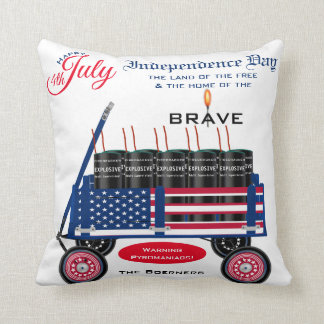 Happy 4th of July Independence Day Funny Gift Cushion