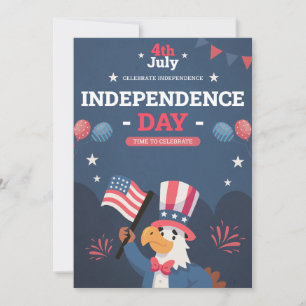 Happy 4th of July Independence Day Holiday Card