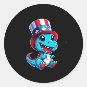 Happy 4th Of July Independence Day Men Women Kids  Classic Round Sticker