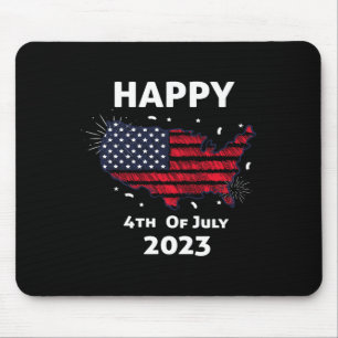 Happy 4th Of July Independence Day Mouse Mat