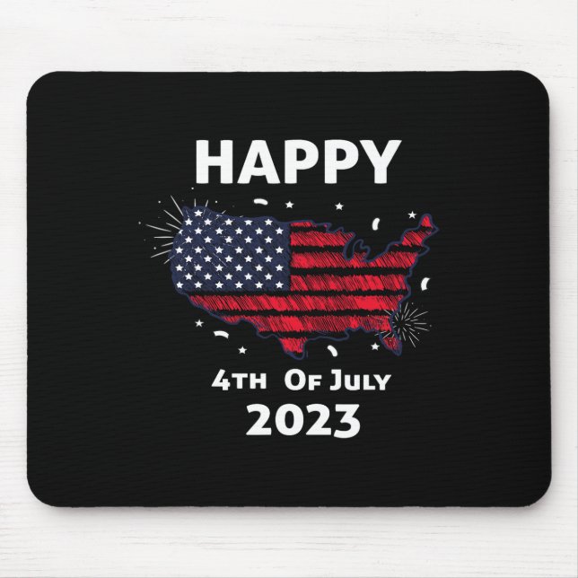 Happy 4th Of July Independence Day  Mouse Mat (Front)