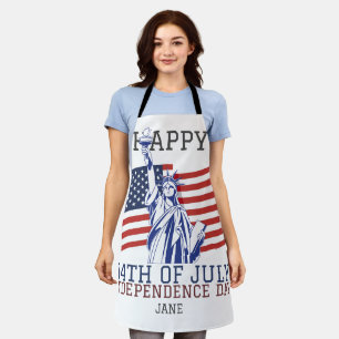 Happy 4th of July Independence Day party  Apron