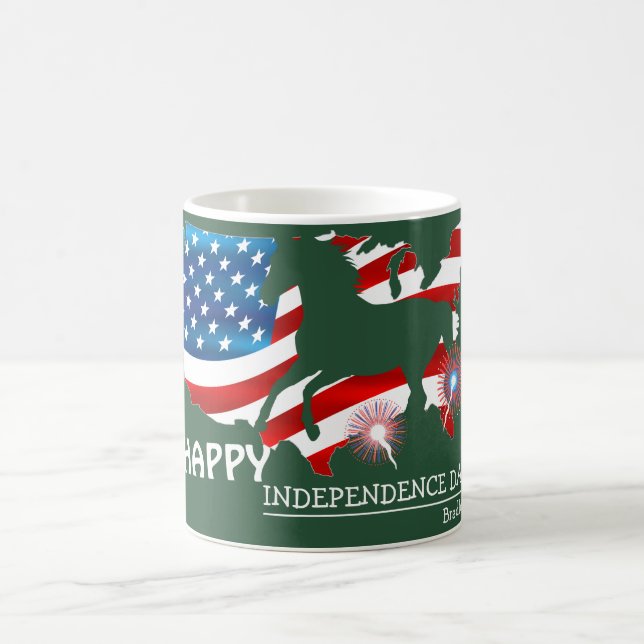 Happy 4th of July Independence Day party  Coffee Mug (Center)