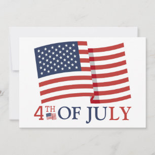 Happy 4th of July Independence Day party  Holiday Card