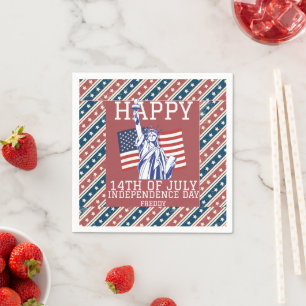 Happy 4th of July Independence Day party Napkin
