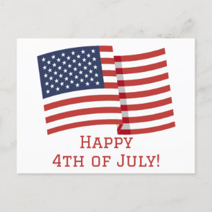 Happy 4th of July Independence Day party  Postcard