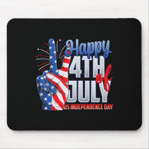 Happy 4th Of July Independence Day Patriot Flag Am Mouse Mat