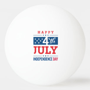 Happy 4th of July Independence Day Ping Pong Ball