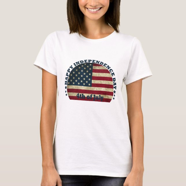 Happy 4th of july independence day T-Shirt (Front)