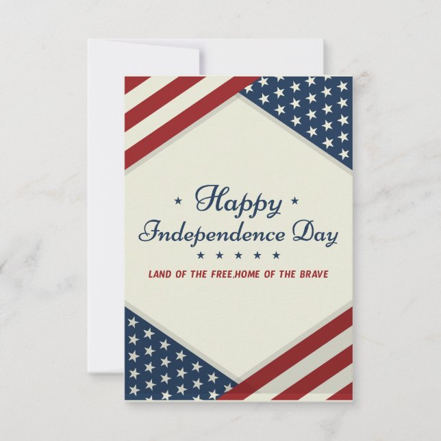 Happy 4th of july independence day thank you card (Front)