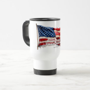 Happy 4th of July - Independence Day Travel Mug