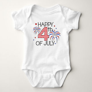 Happy 4th of July Infant Romper Baby Bodysuit