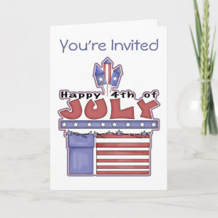 Happy 4th of July - Invitations