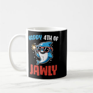 Happy 4th Of July Jawly Shark Cute Patriot Toddler Coffee Mug