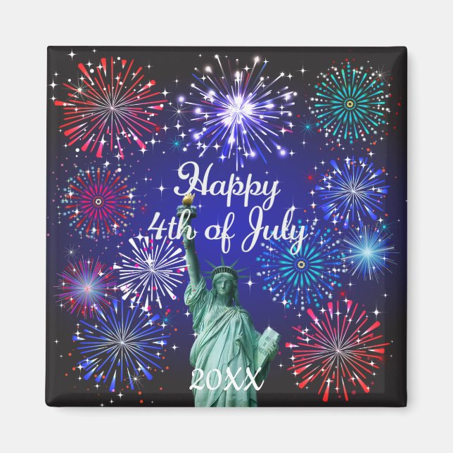 Happy 4th of July Magnet (Front)
