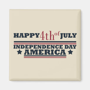 Happy 4th of july magnet