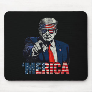 Happy 4th Of July merica Trump American Flag Usa 1 Mouse Mat